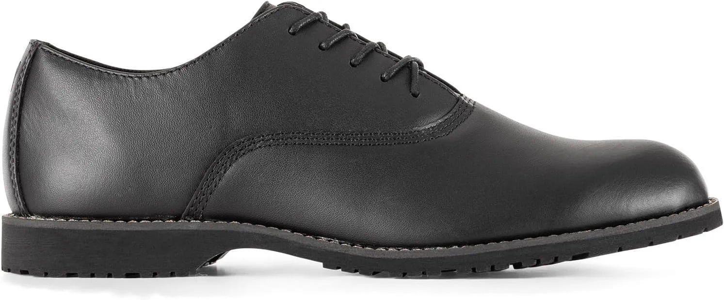 5.11 Tactical Men's Duty Oxford Uniform Shoes - Classic Leather, Vibram Outsole - Premium Military Dress Footwear, Style 12469