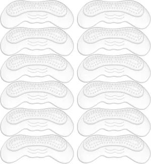 6 Pairs Heel Pads for Shoes That are Too Big, Heel Grips for Womens, Soft High Heel Comfort Pads for Loose Shoes, Stop Heel Pain, Blisters