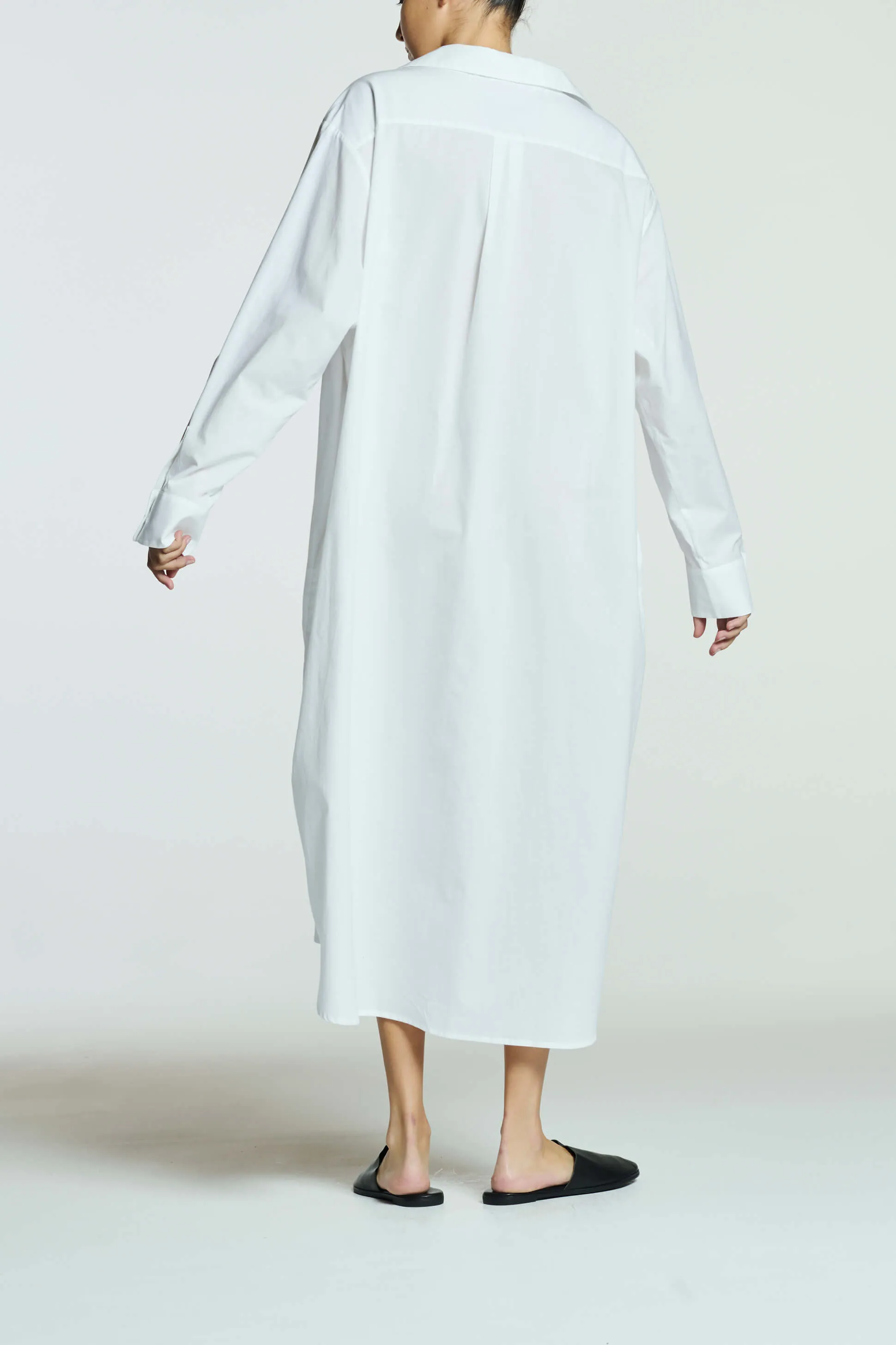 Allegra Shirt Dress White Cotton