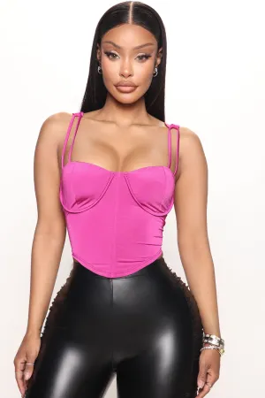 Angela Bustier Top - Magenta