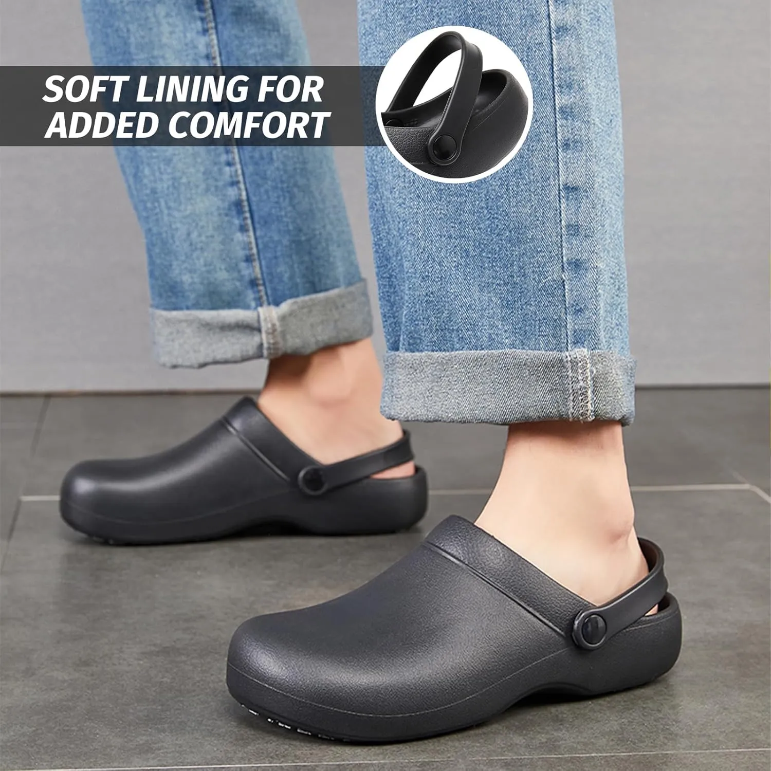 Armadillo Chef Shoes for Men - Slip Resistant, Lightweight & Waterproof Zapatos de Chef for Women, Ideal Work Shoes for Kitchens