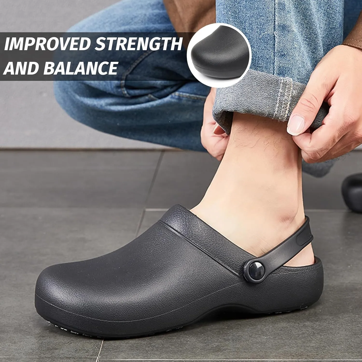 Armadillo Chef Shoes for Men - Slip Resistant, Lightweight & Waterproof Zapatos de Chef for Women, Ideal Work Shoes for Kitchens