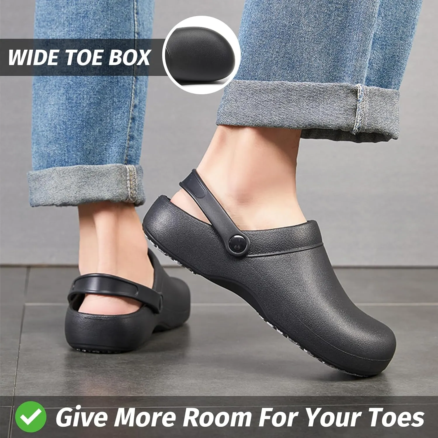 Armadillo Chef Shoes for Men - Slip Resistant, Lightweight & Waterproof Zapatos de Chef for Women, Ideal Work Shoes for Kitchens