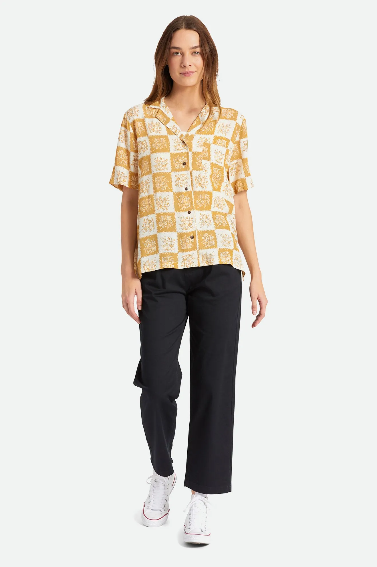 Bunker Patchwork Boyfriend S/S Woven  - Medal Bronze