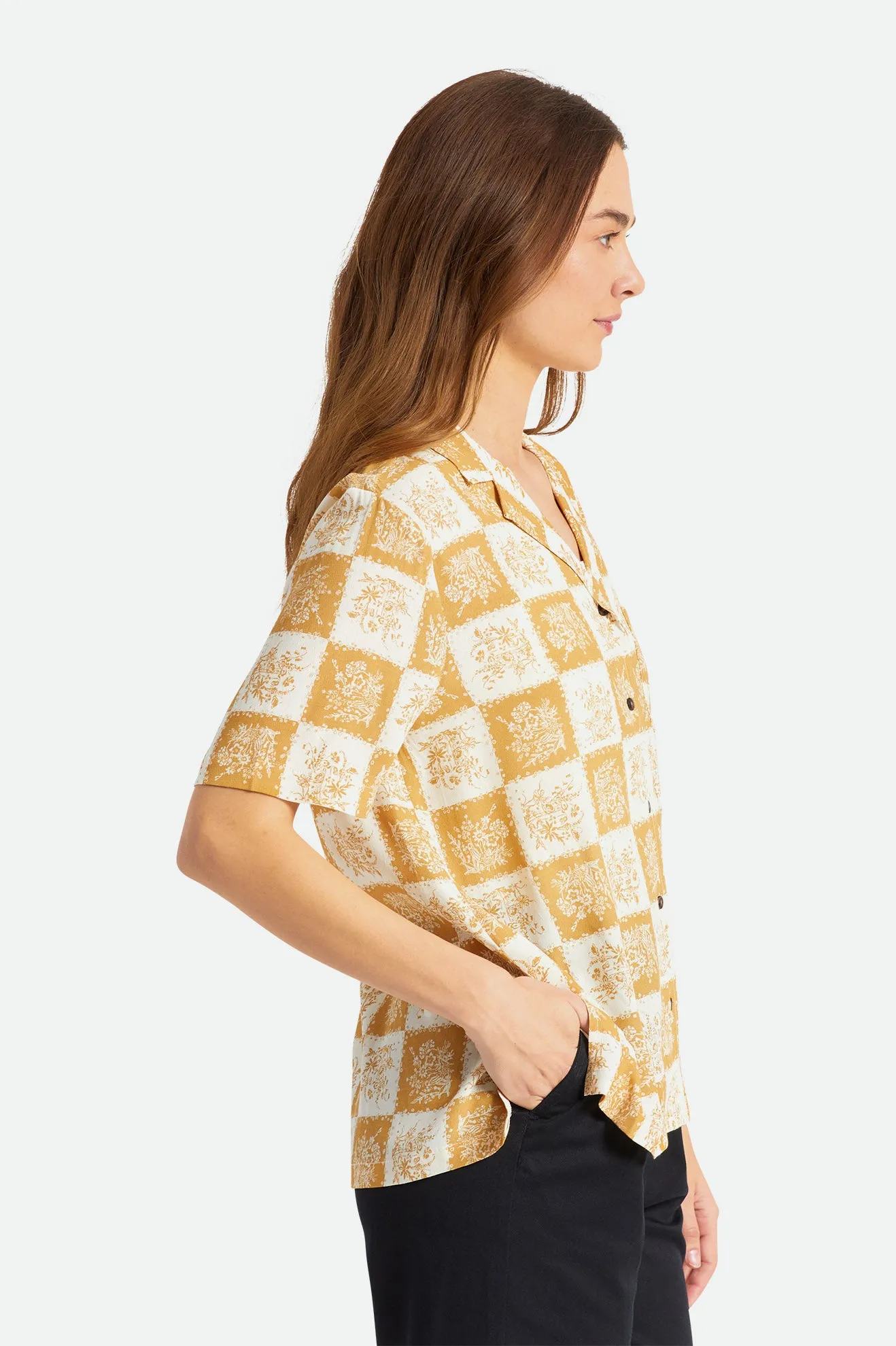 Bunker Patchwork Boyfriend S/S Woven  - Medal Bronze