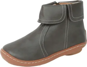 Cathalem Boots for Women, 2024 New Flat Heel Booties Arch Support Booties Side Zip-up Vintage Leather Damping Shoes