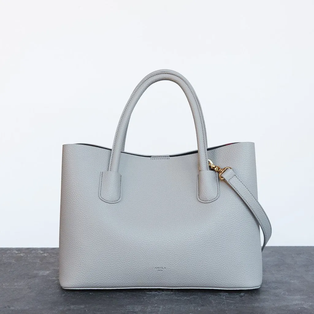 Cher Tote with Signet in Light Grey