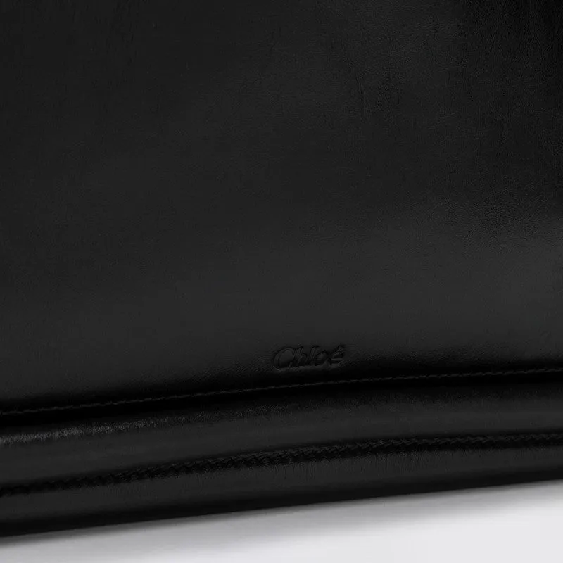 Chloé Paraty 24 Bag In Shiny Black Leather Women