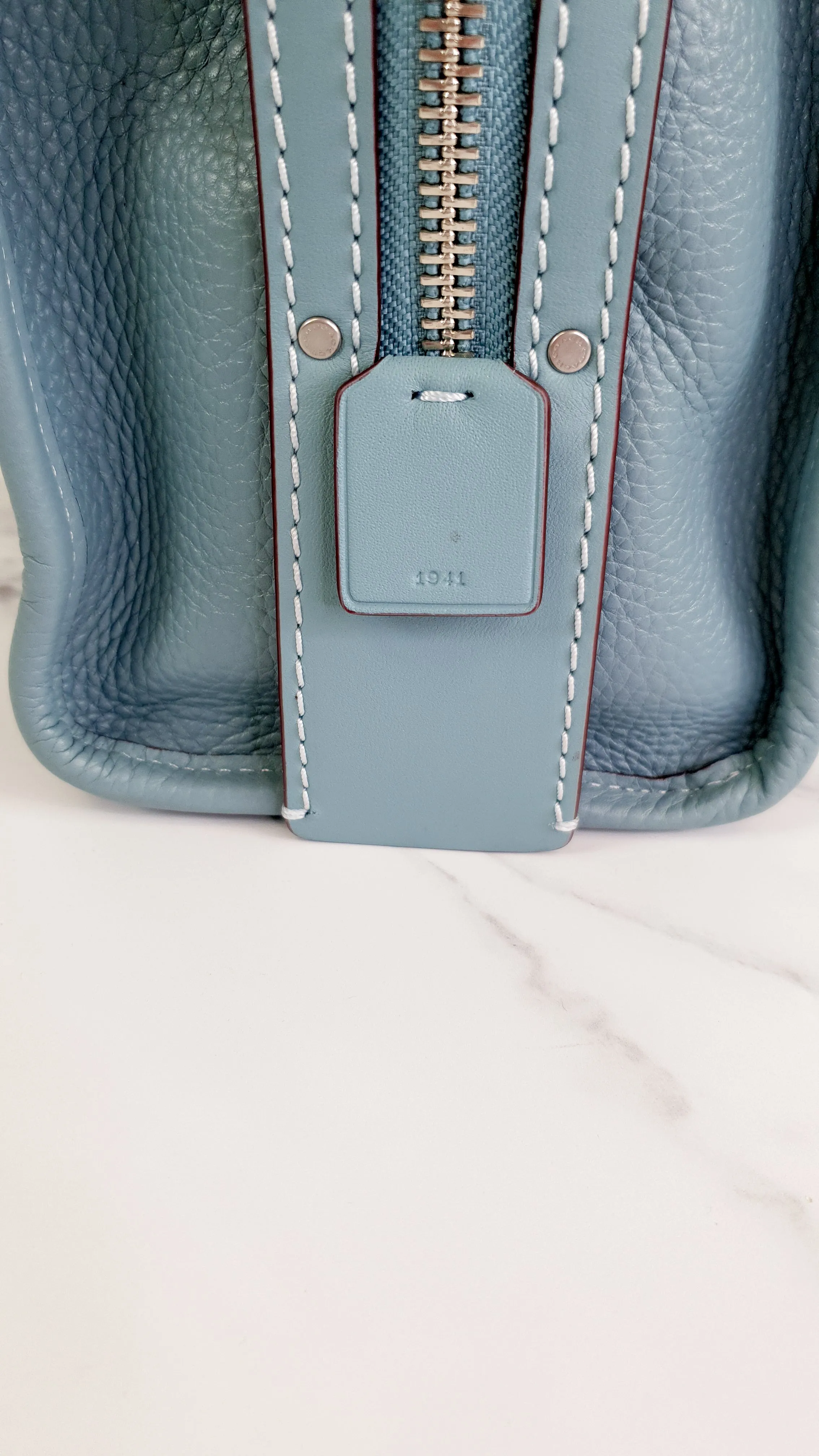 Coach 1941 Rogue 31 in Steel Blue with Nickel Silver Hardware - Shoulder Bag Satchel - Coach 38124