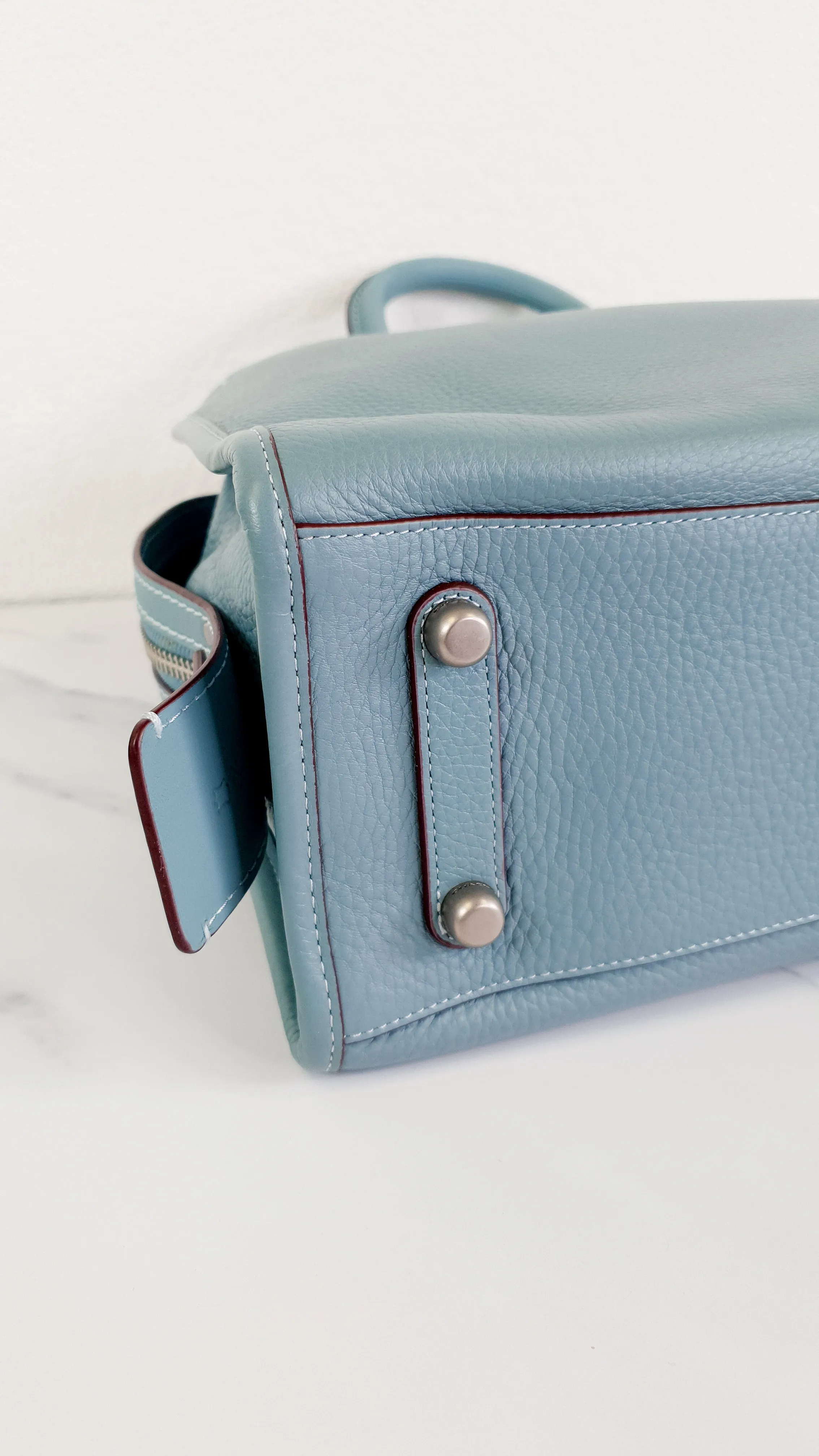 Coach 1941 Rogue 31 in Steel Blue with Nickel Silver Hardware - Shoulder Bag Satchel - Coach 38124