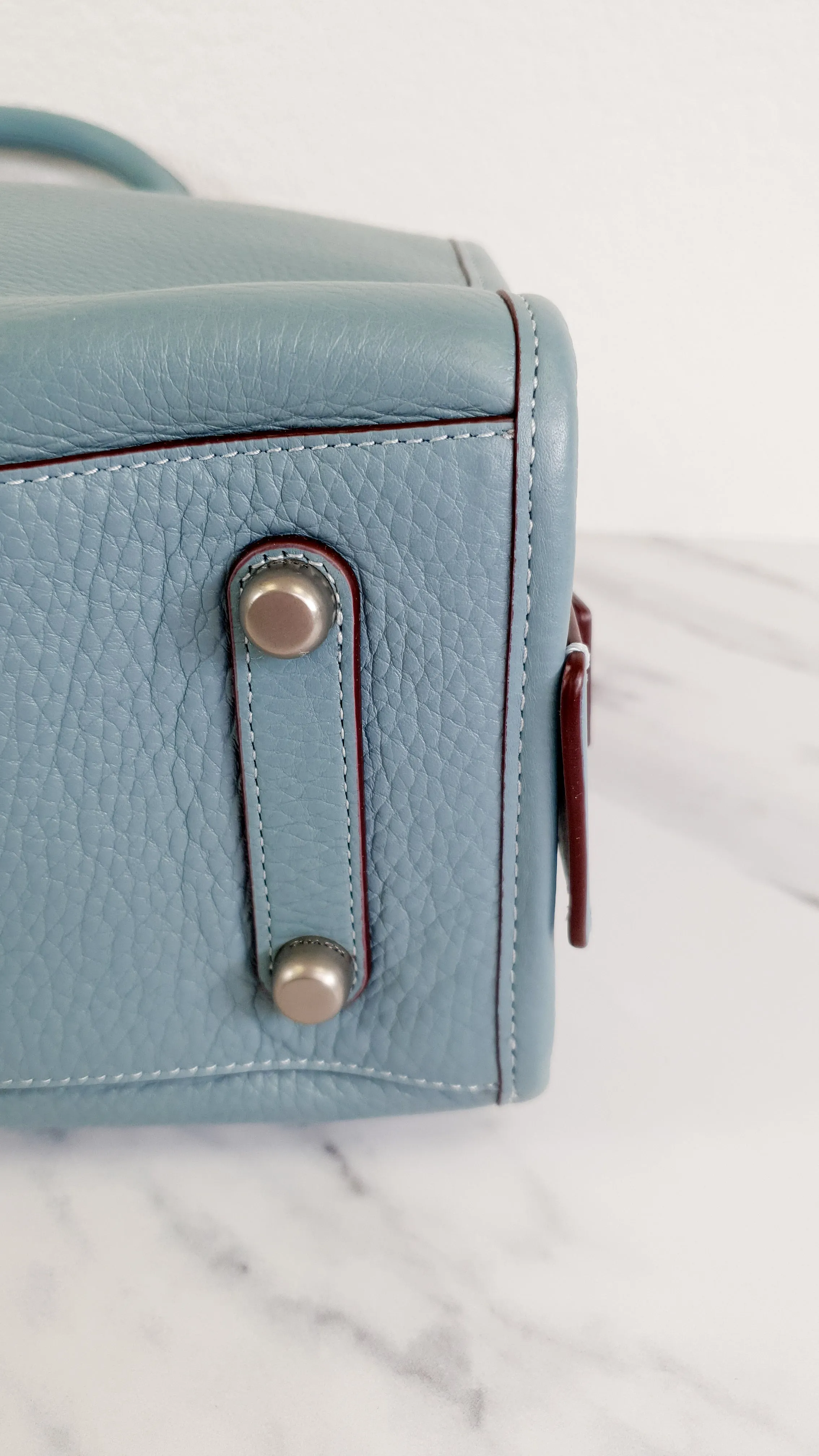 Coach 1941 Rogue 31 in Steel Blue with Nickel Silver Hardware - Shoulder Bag Satchel - Coach 38124