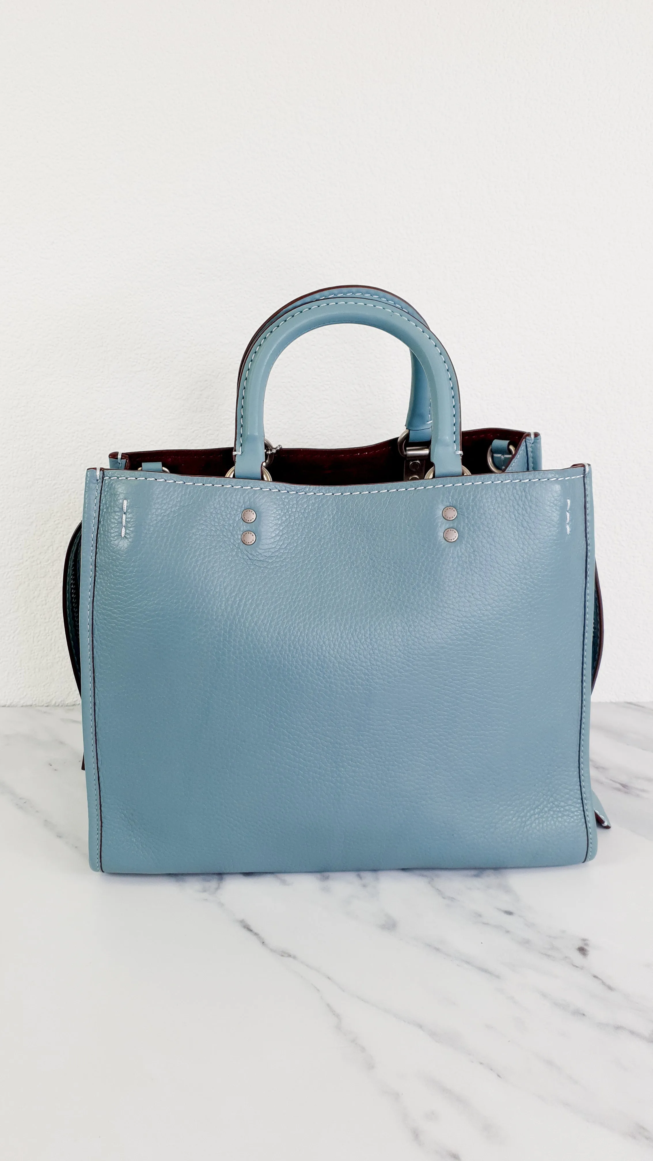 Coach 1941 Rogue 31 in Steel Blue with Nickel Silver Hardware - Shoulder Bag Satchel - Coach 38124