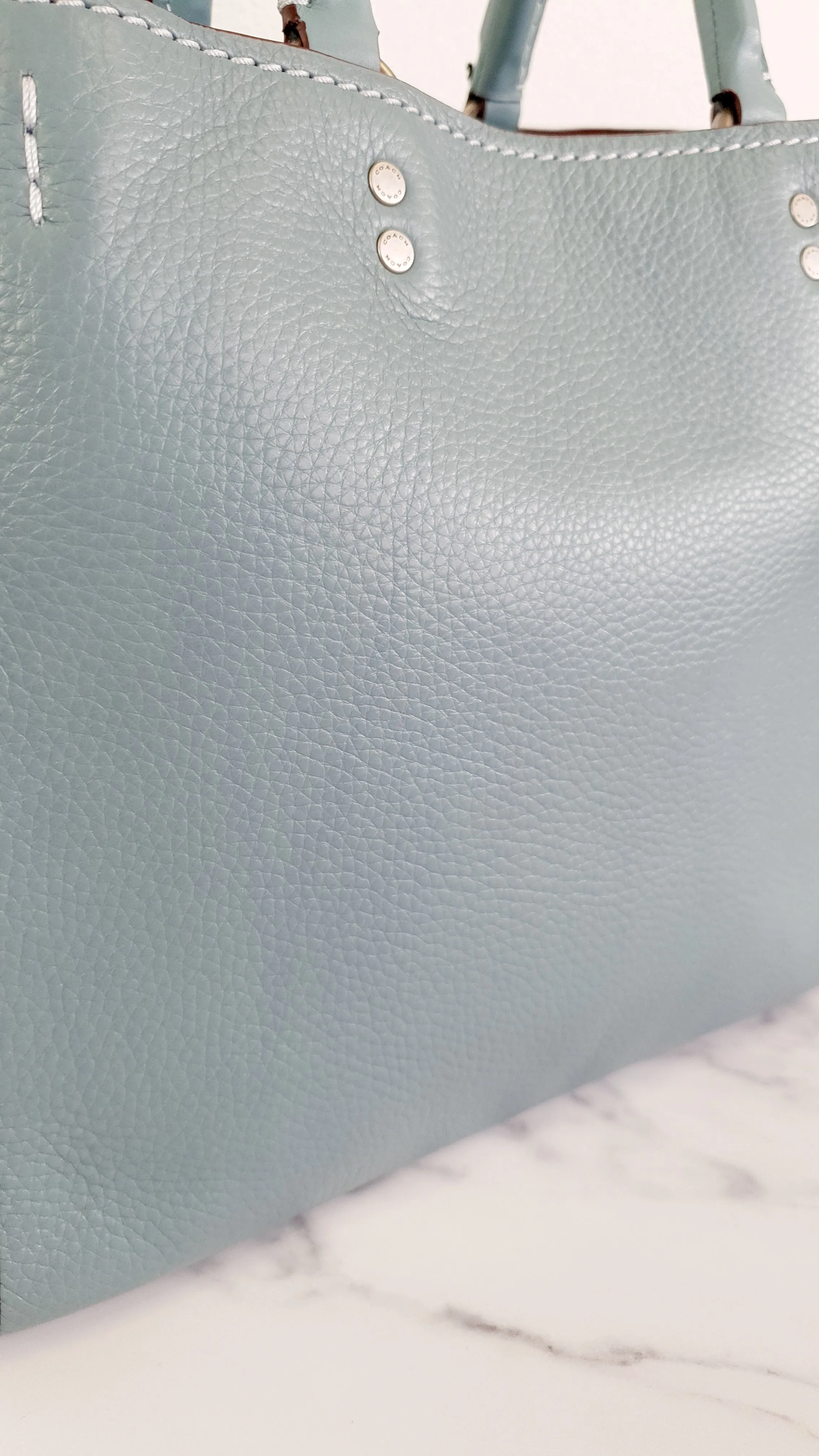 Coach 1941 Rogue 31 in Steel Blue with Nickel Silver Hardware - Shoulder Bag Satchel - Coach 38124
