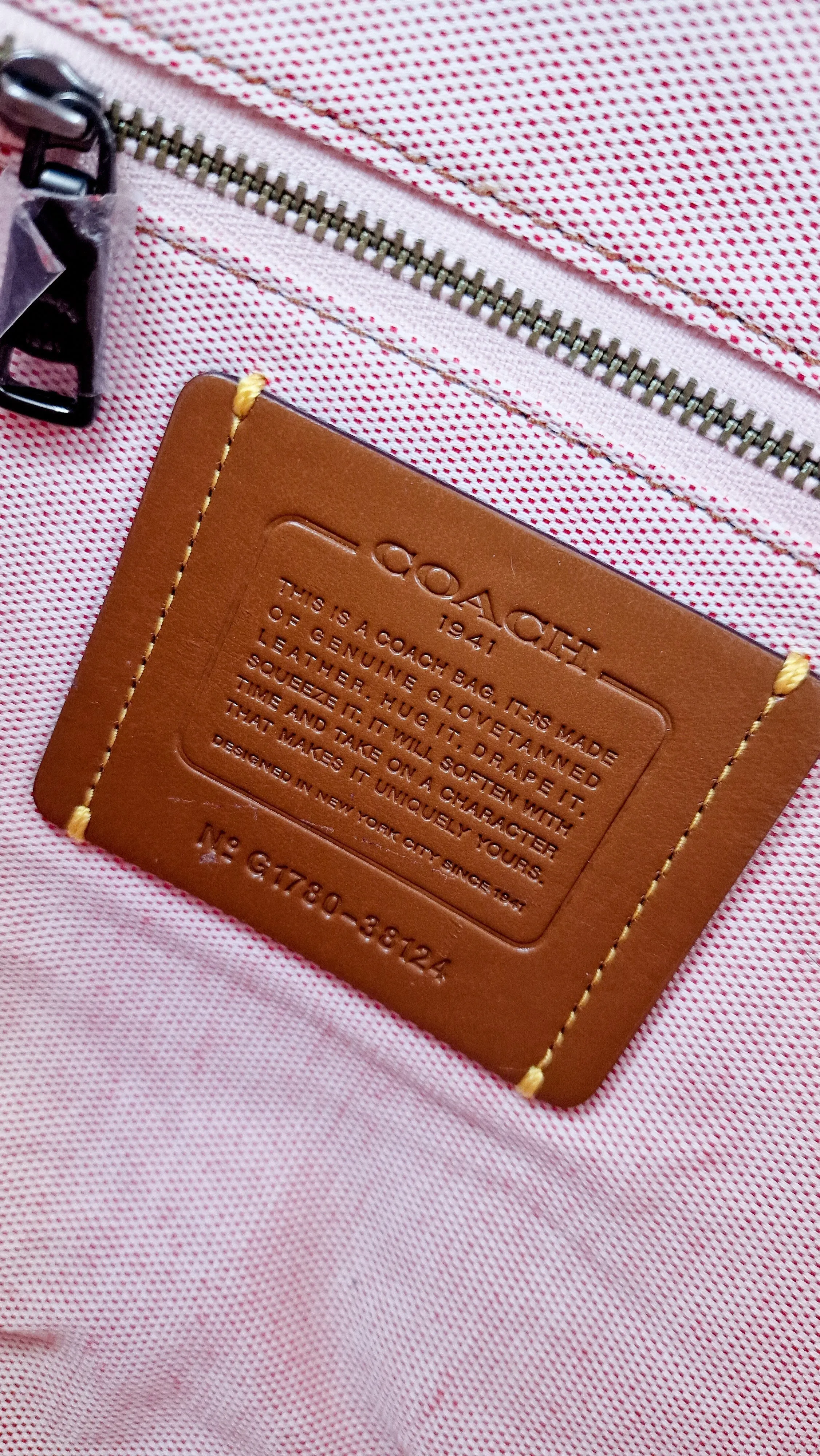 Coach 1941 Rogue 31 Oxblood Brown Pebble Leather Red Suede Lining Satchel Handbag Coach 38124
