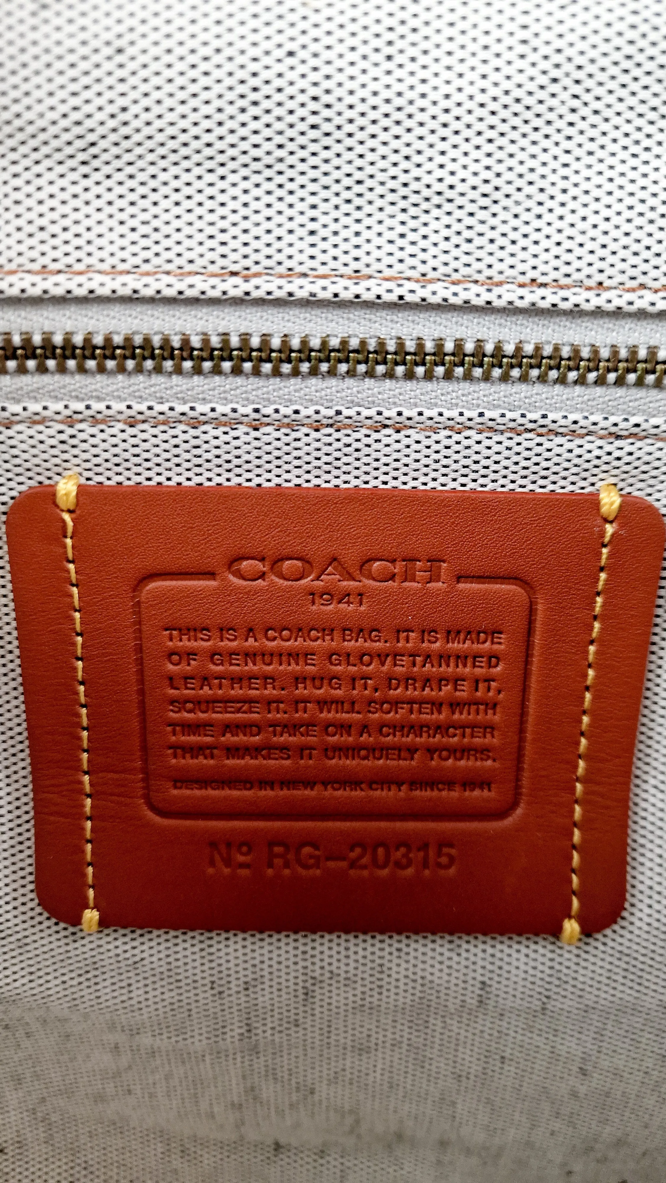 Coach 1941 Rogue 31 Prussian Blue Western Whiplash Whipstitch with Black Suede Lining Handbag Coach 58122