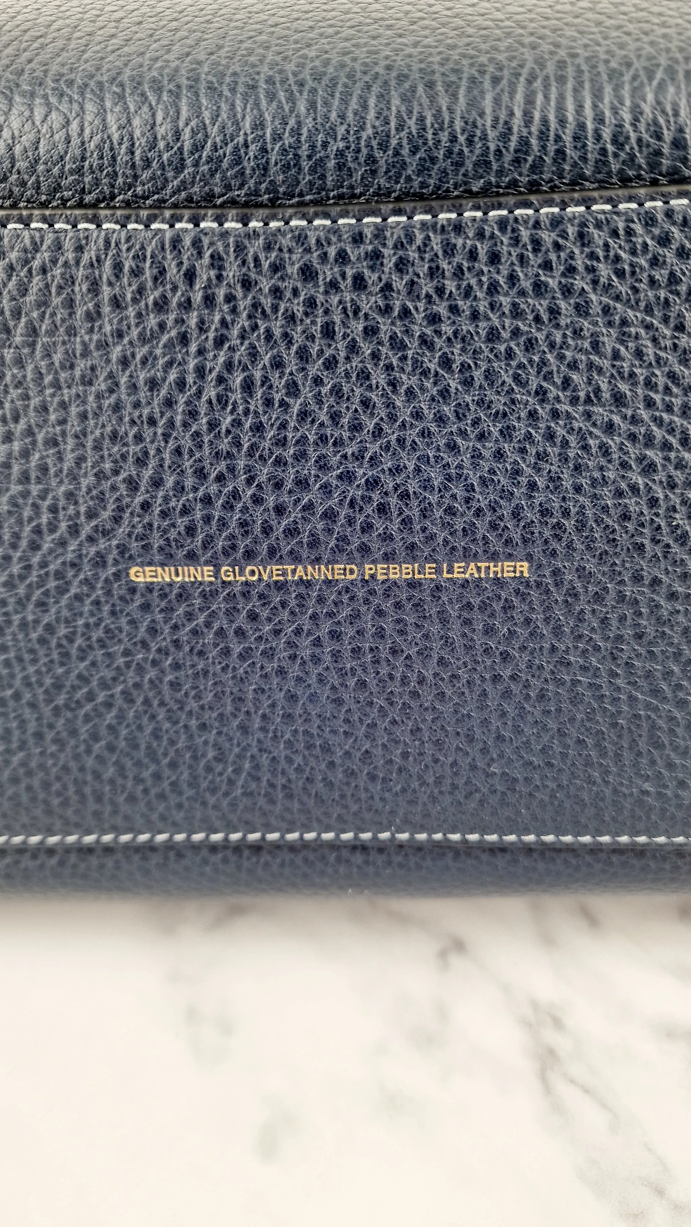 Coach 1941 Rogue 31 Prussian Blue Western Whiplash Whipstitch with Black Suede Lining Handbag Coach 58122
