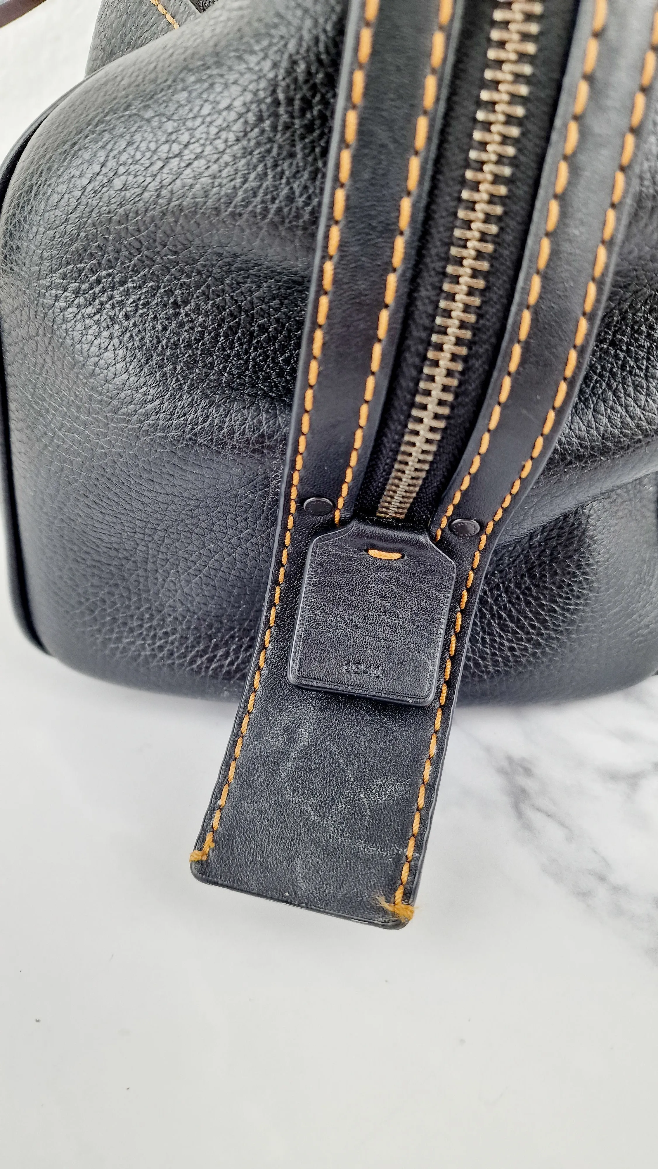 Coach 1941 Rogue Satchel with Embellished Handle - Black Leather Bag - Barrel Bag Coach 86918
