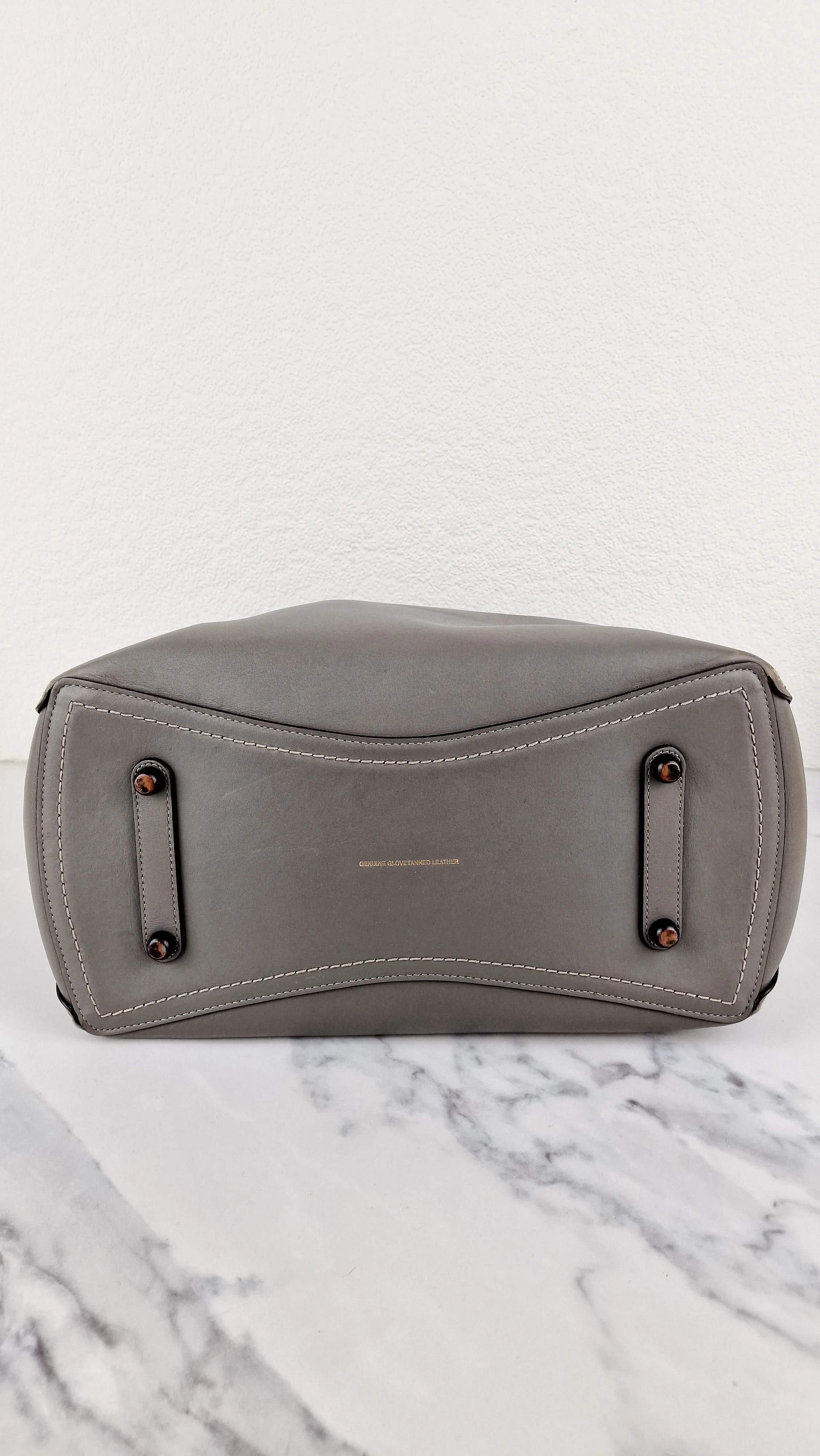 Coach 1941 Rogue Tote Bag Grey Smooth Leather Handbag Shoulder Bag - Coach 59136