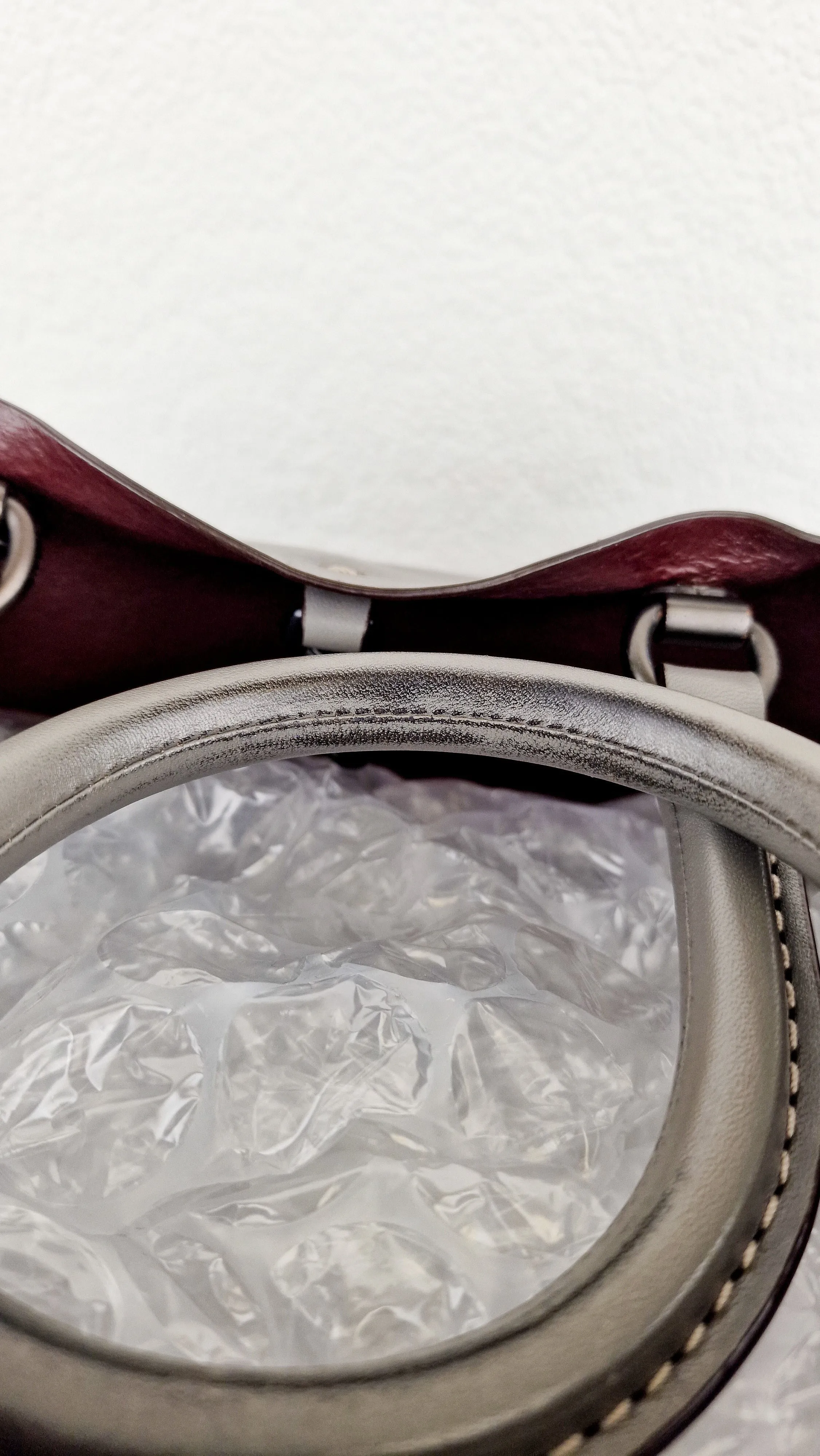 Coach 1941 Rogue Tote Bag Grey Smooth Leather Handbag Shoulder Bag - Coach 59136