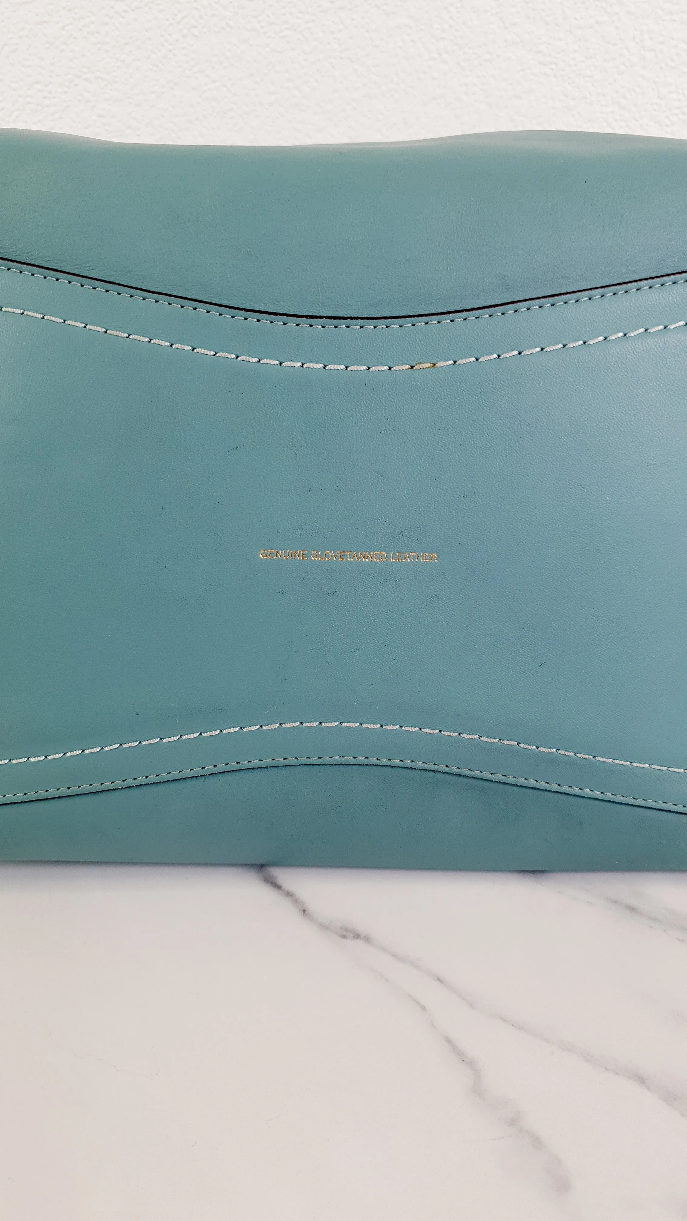Coach 1941 Rogue Tote Bag With Links in Steel Blue Smooth Leather Handbag Shoulder Bag - Coach 86809