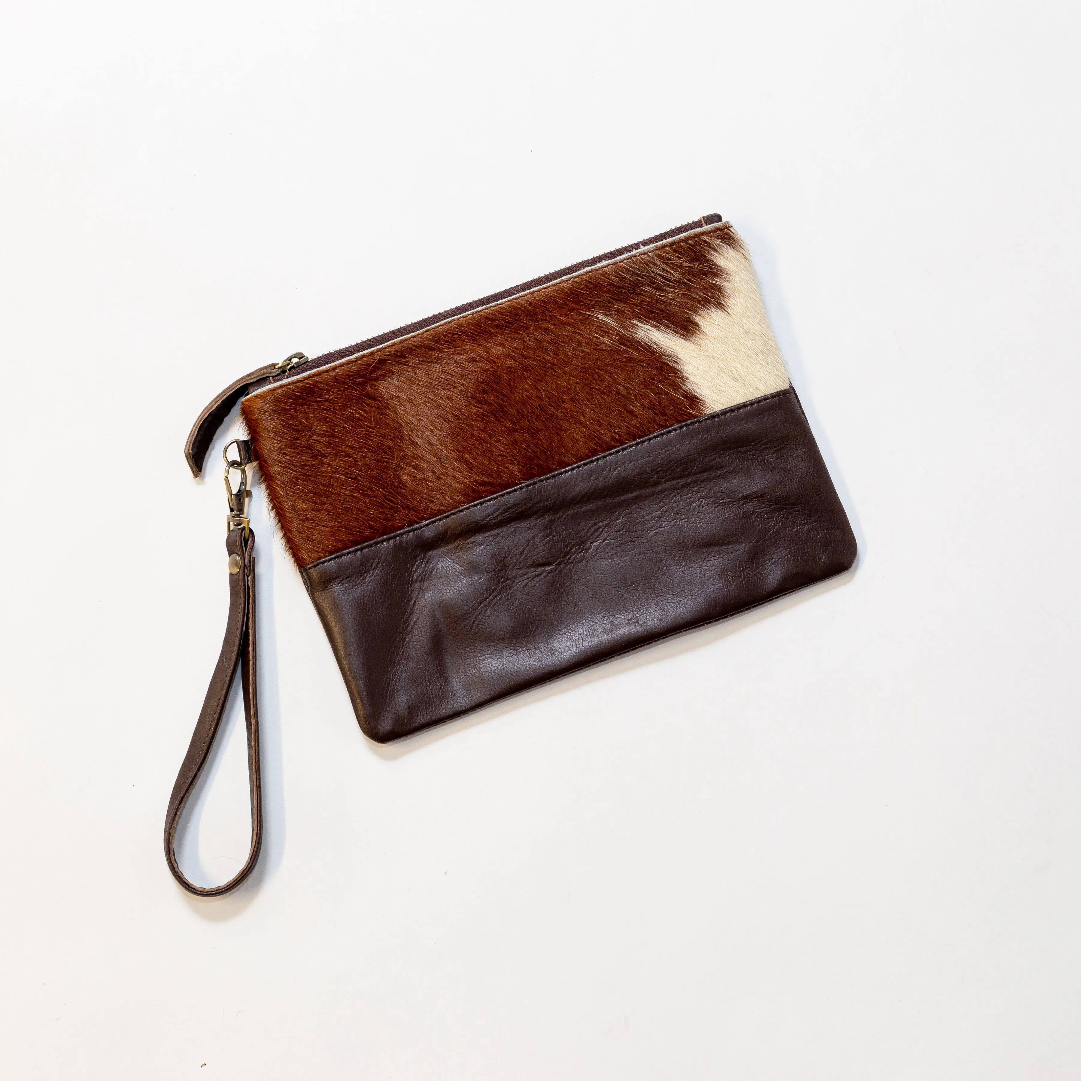Cowhide Leather Envelope Purse