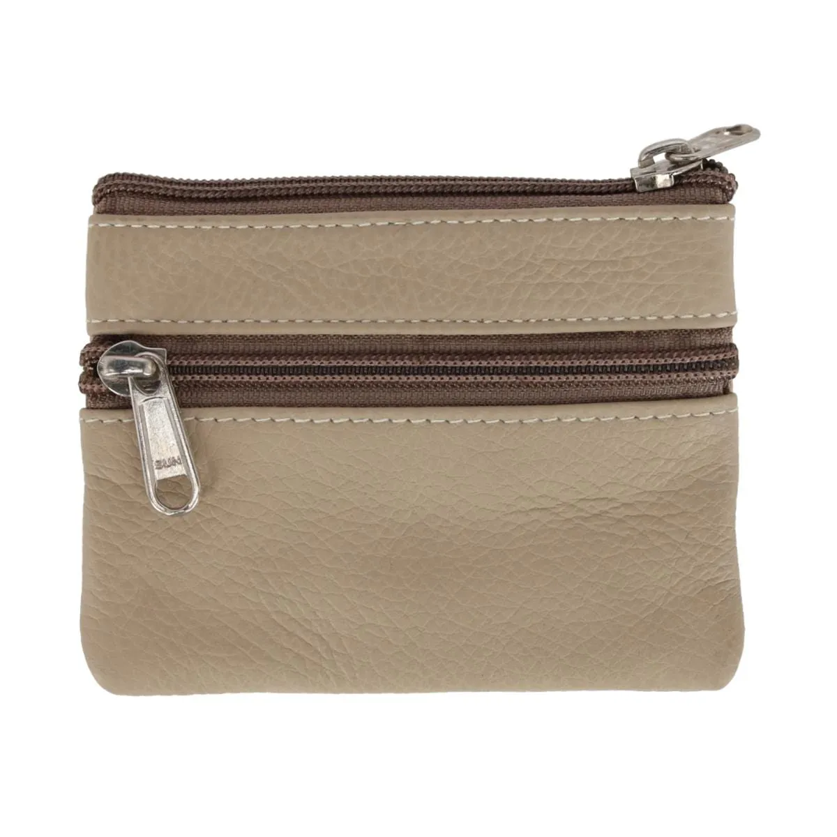 CTM® Women's Leather Coin Purse with Front Pocket