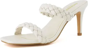 CUSHIONAIRE Women's Pippa braided dress sandals  Memory Foam, Wide Widths Available