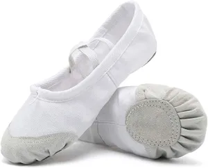 DoGeek Ballet Shoes for Girls Practise Ballet Slipper Dance Shoe Canvas Split Sole Ballet Shoes for Women Kids Toddlers