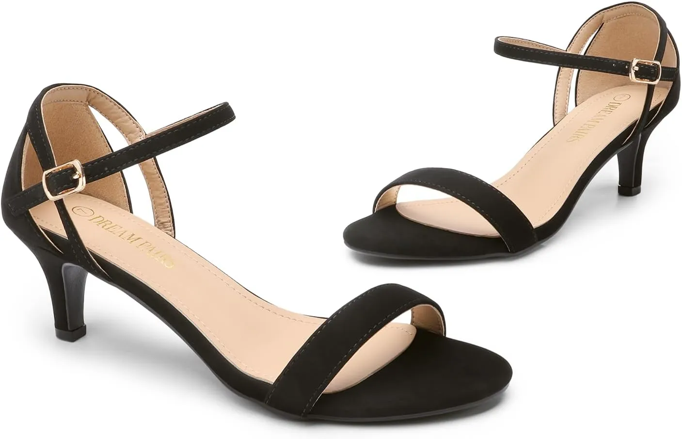 DREAM PAIRS Women's Lexii Fashion Stilettos Open Toe Pump Heel Sandals