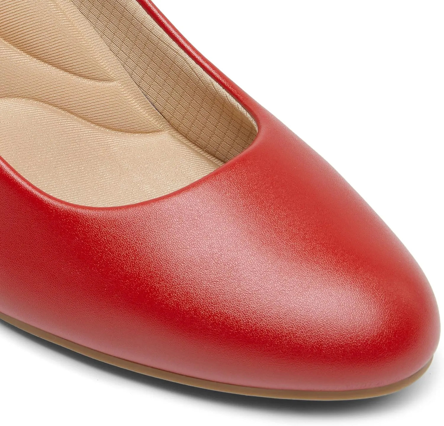 DREAM PAIRS Women's Pumps Low Chunky Block Heel Dress Shoes Closed Round Toe Comfortable Heels
