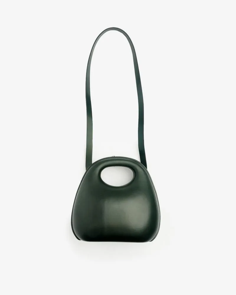 Egg Bag in Midnight Green