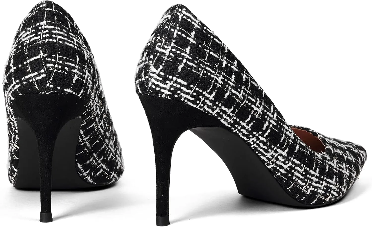 Elisabet Tang 3 in Classic Pointy Pull on Heeled Wedding Pumps - Comfortable Stiletto Closed Toe Dress Heels for Prom Work