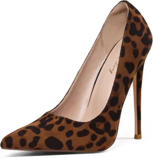 Elisabet Tang Women Pumps, Pointed Toe High Heel 4.7 inch/12cm Party Stiletto Heels Shoes