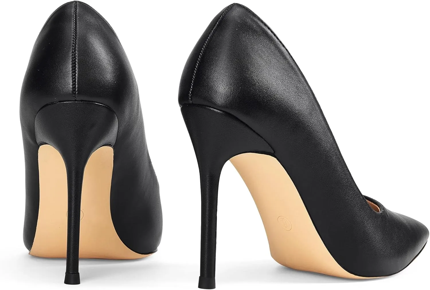 Elisabet Tang Women's High Heels Pumps Closed Pointed Toe Stiletto 4inch Heels Classic Office Special Dressy Wedding Pump Shoes
