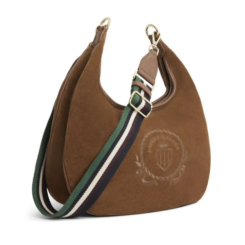 Fairfax & Favor Richmond Hobo Ladies Suede Handbag - Tan