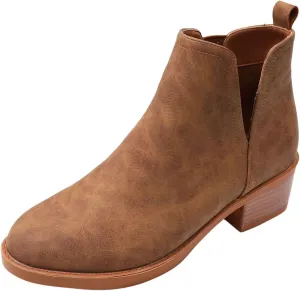 Gibobby Boots for Women Low Heel Arch Support Boots Comfortable Casual Short Ankle Booties Everyday Boots 52