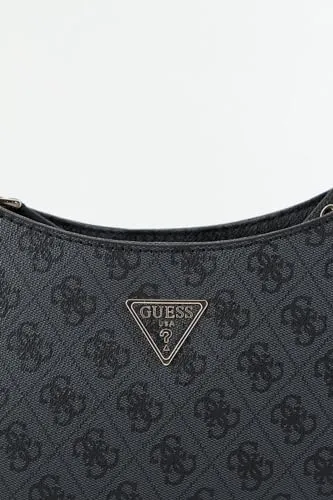GUESS Noelle Top Zip Shoulder Bag, Coal Logo, One Size