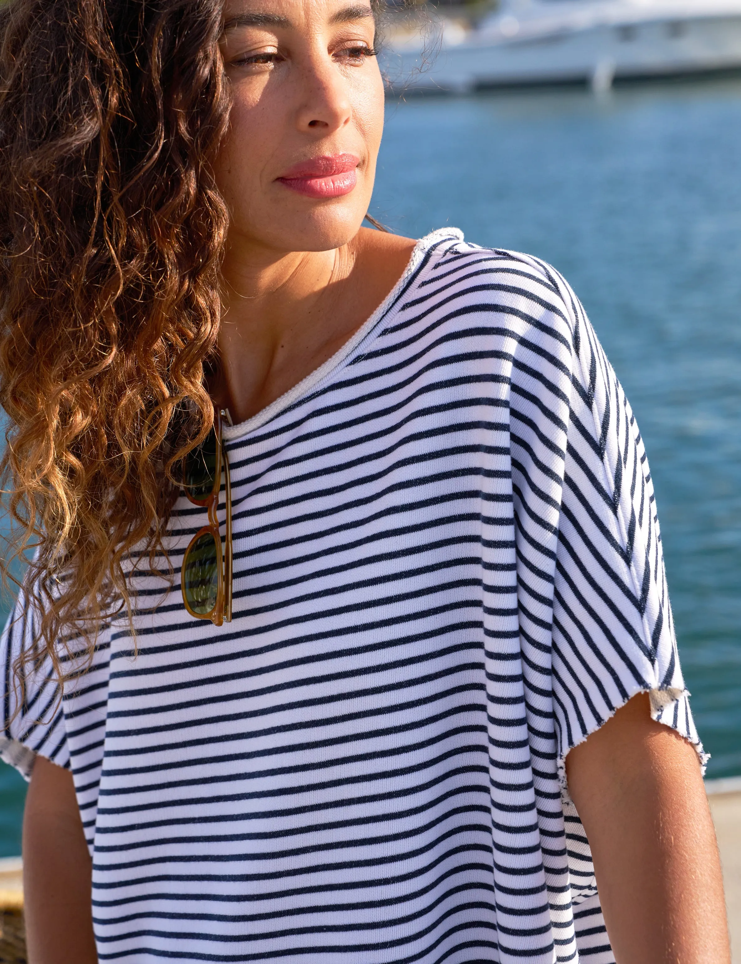 HAMPTONS TRAVEL SET Navy French Stripe