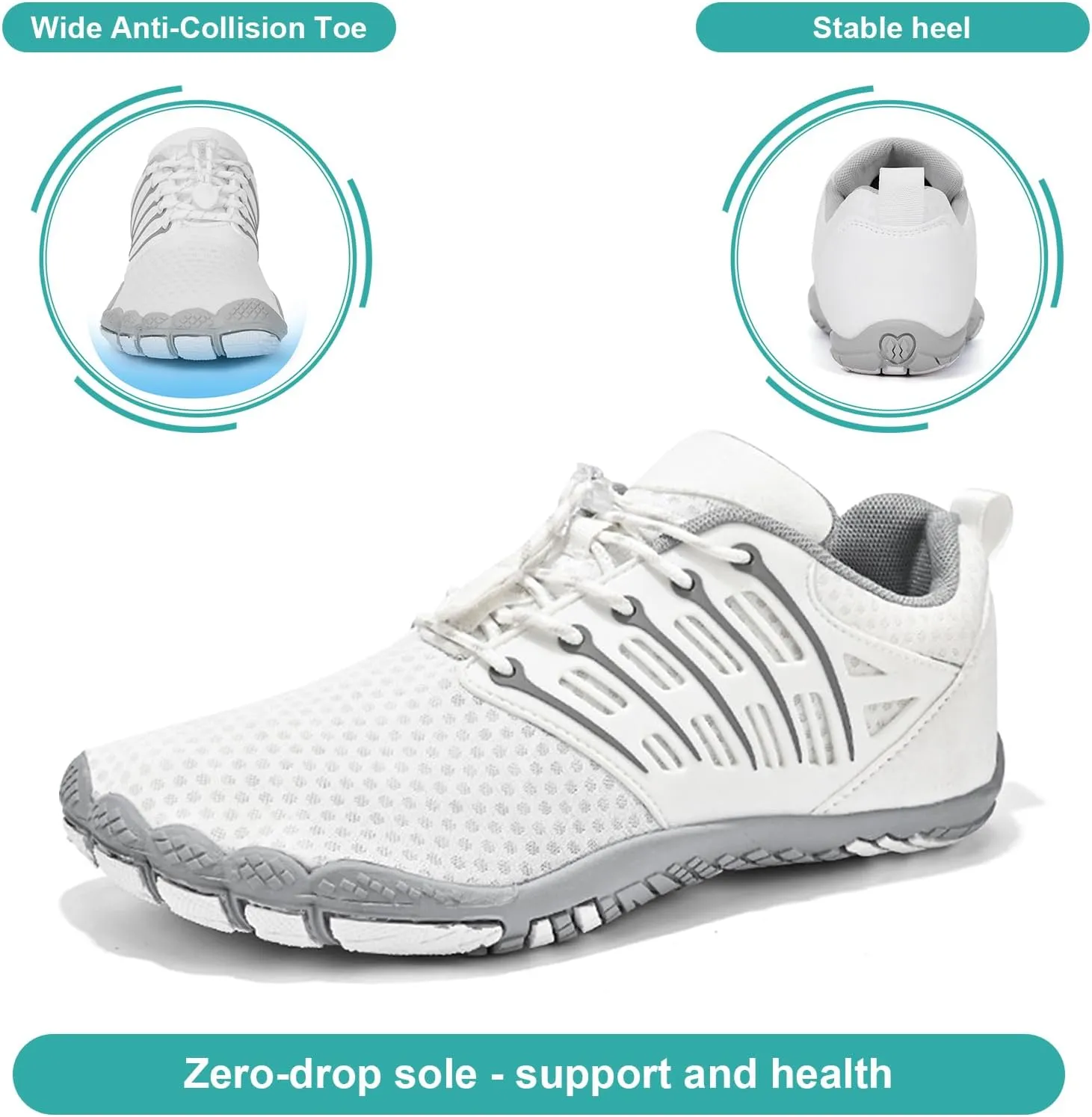 Hike Barefoot Shoes Women Men Non-Slip Healthy Barefoot Shoes Womens Mens Breathable Fashion Trail Rnning Hiking Shoe Womens Mens Wide Toe Zero Drop Shoe