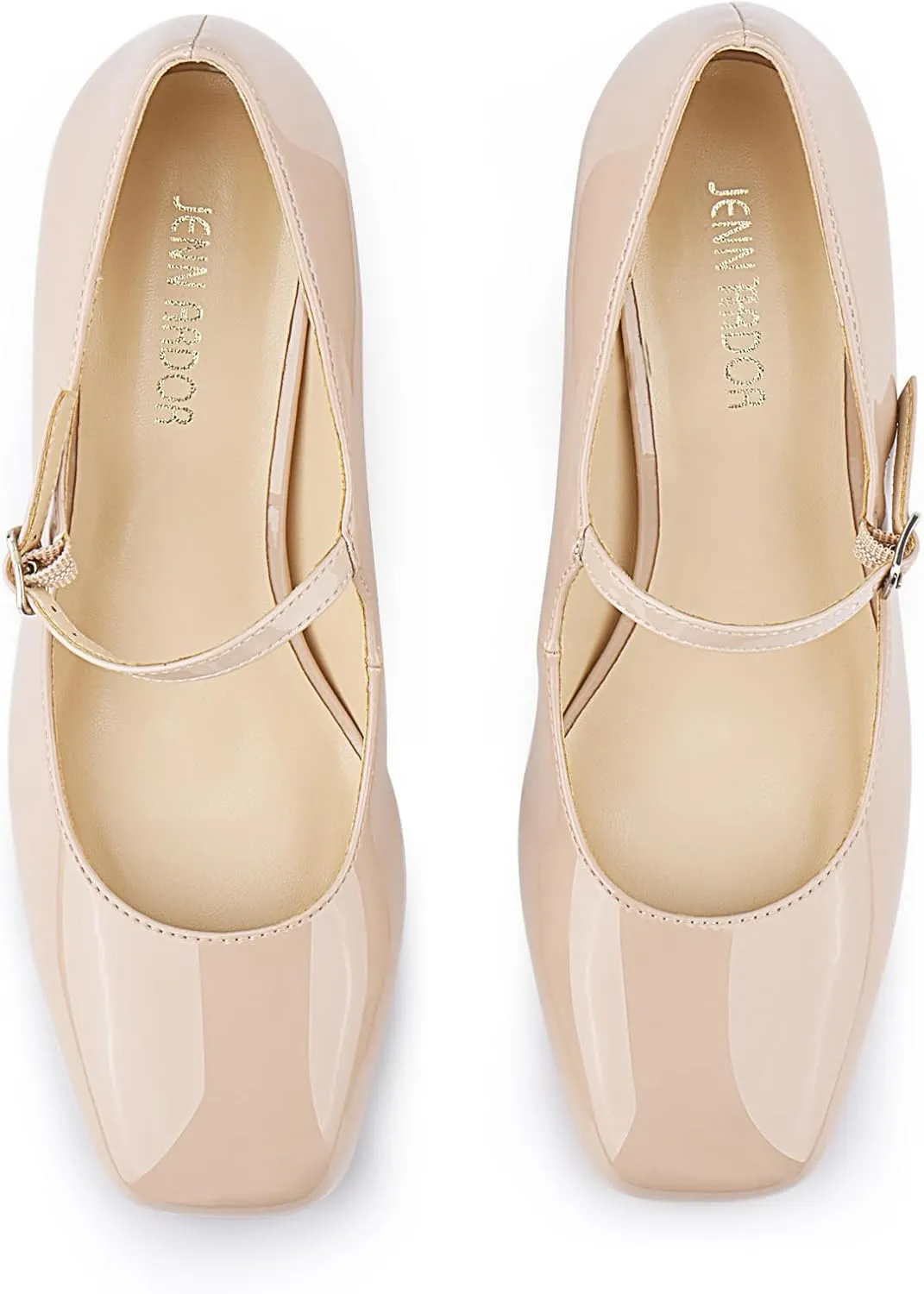 JENN ARDOR Women's Pumps Low Heel Dress Shoes for Women Closed Toe Chunky Mary Jane Work Pumps Shoes Oxfords