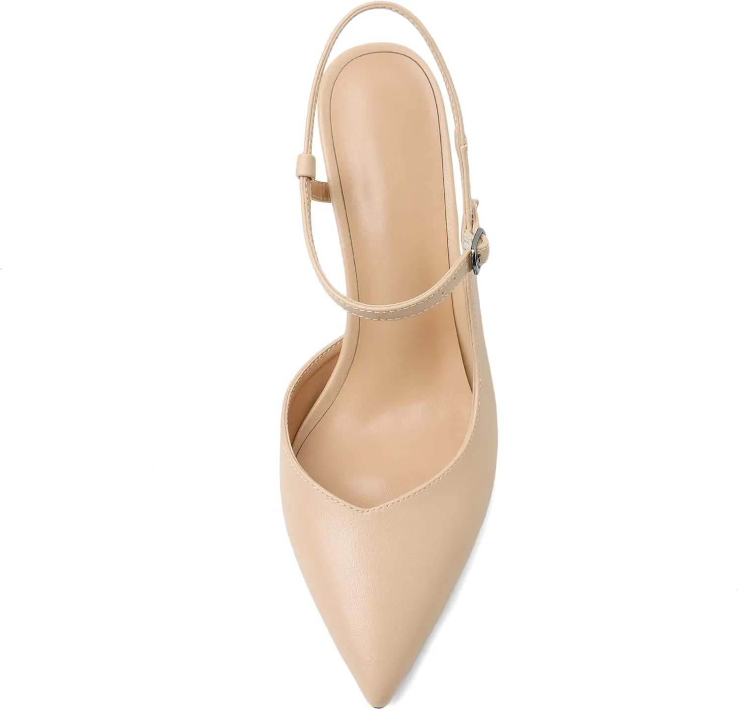 Joseywade Women Slingback High Heel Pumps Stiletto Heeled Sandals Closed Pointed Toe Ankle Strap Dress Shoes