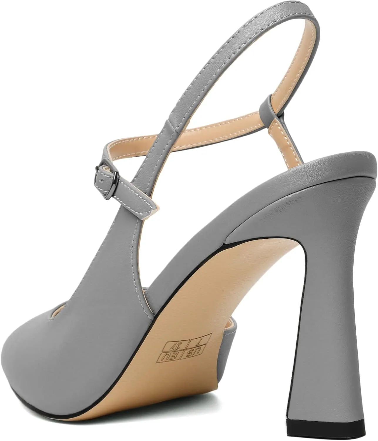 Joseywade Women Slingback High Heel Pumps Stiletto Heeled Sandals Closed Pointed Toe Ankle Strap Dress Shoes