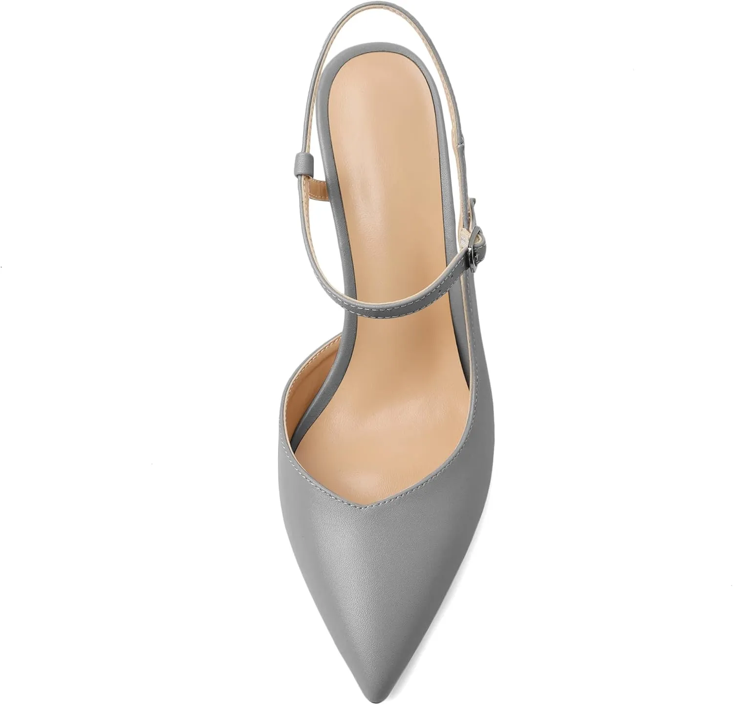 Joseywade Women Slingback High Heel Pumps Stiletto Heeled Sandals Closed Pointed Toe Ankle Strap Dress Shoes