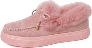 Ladmiple Winter Boots For Women Cute Slip On Warm Snow Ankle Booties Fashion Fur Lined Outdoor Comfortable Walking Shoes