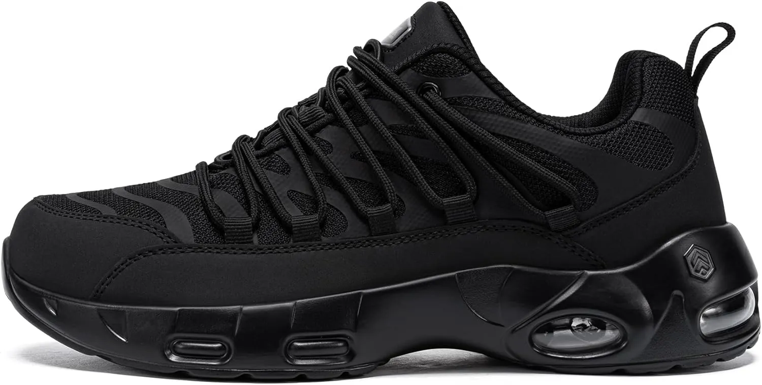 LARNMERN Steel Toe Shoes for Men Lightweight Safety Shoes Work Air Cushion Construction Zapatos Punta de Acero para Hombres