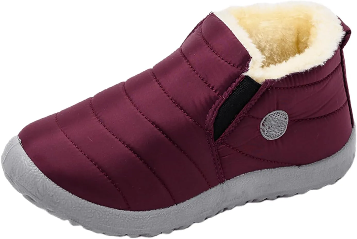 Lausiuoe Snow Boots For Women Waterproof Insulated Non Slip Winter Shoes Slip On Ankle Booties Fur Lined Outdoor Sneakers