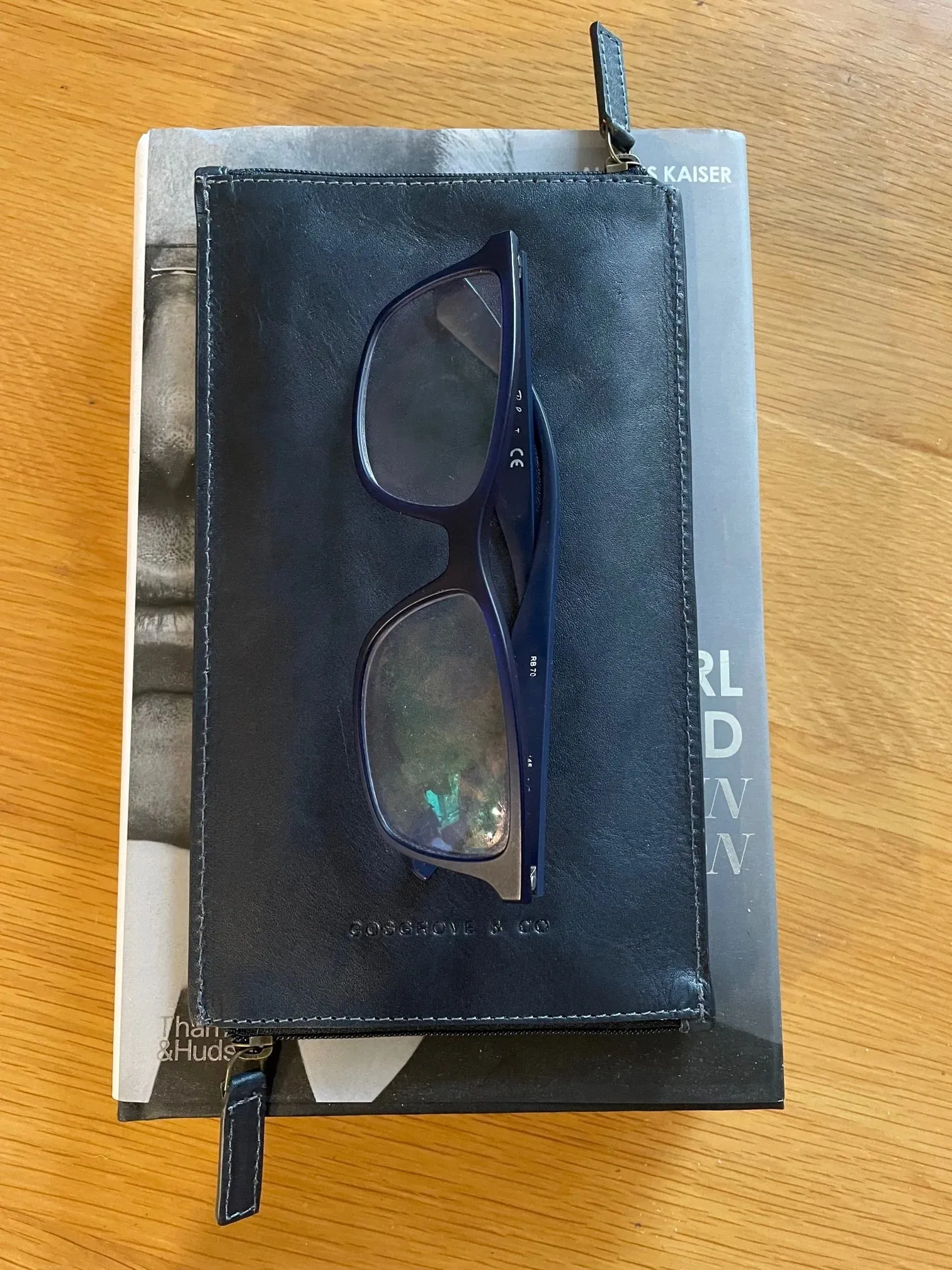 Leather double Glasses Case