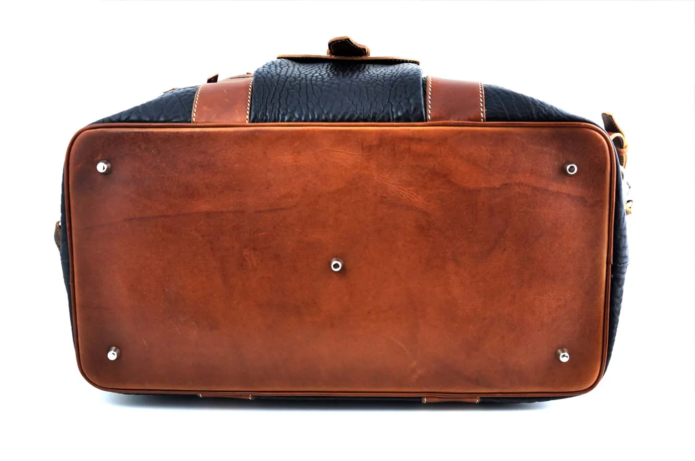 Leather Duffel - Big Horn Weekender - Onyx/Terra