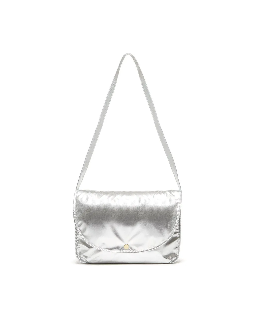 Logged On Laptop Bag - Metallic Silver