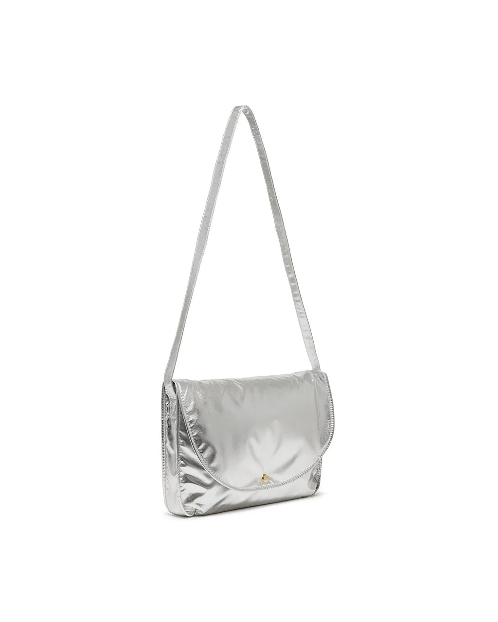 Logged On Laptop Bag - Metallic Silver